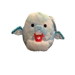 Squishmallow 8” Shantira the Pterodactyl with Hot Cocoa Valentine NEW WITH TAGS